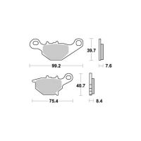 Brzdové destičky VESRAH VD358JL